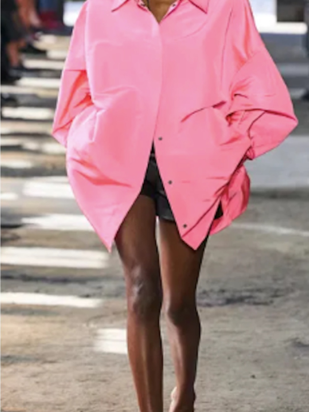 Valentino Oversized Pink shirt jacket $3000 sz 40